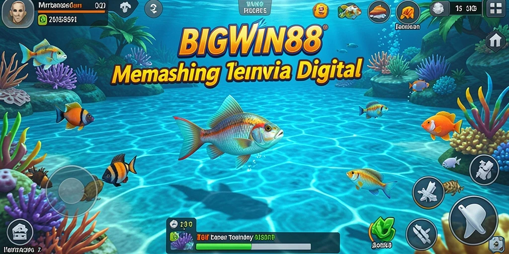 Tampilan gameplay yang seru dari BIGWIN88 dengan aksi memancing yang mendebarkan.