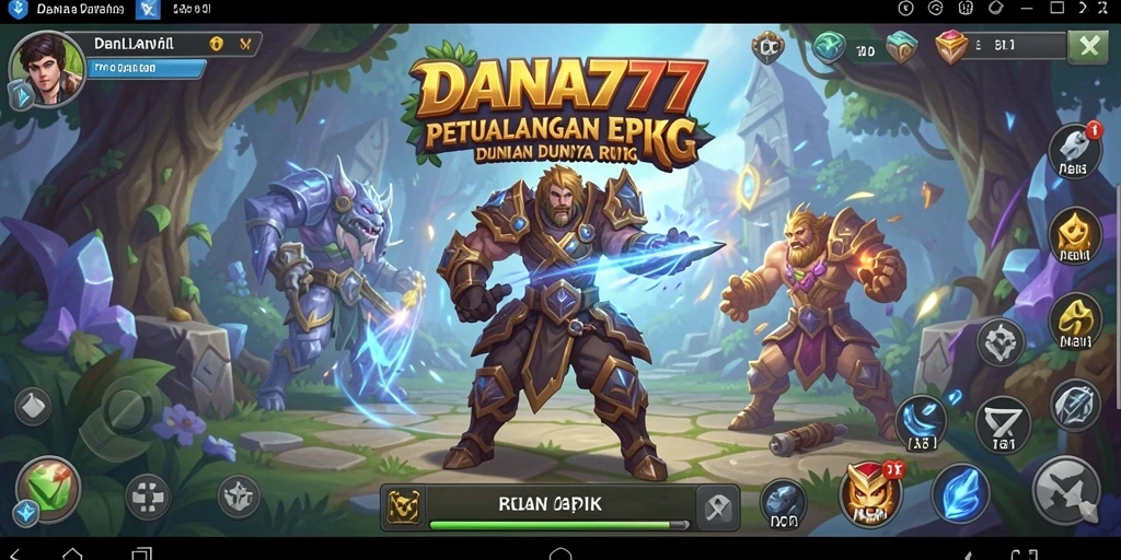 Gameplay menarik DANA777 dengan pertarungan RPG yang seru.