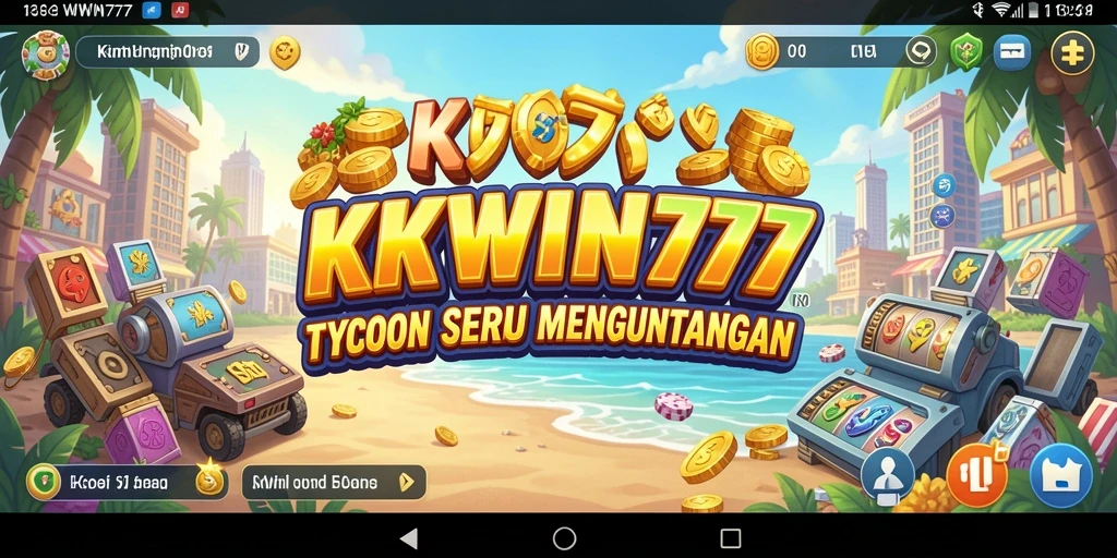 Tampilan gameplay KKWIN777 yang menampilkan aktivitas bisnis yang mendebarkan.