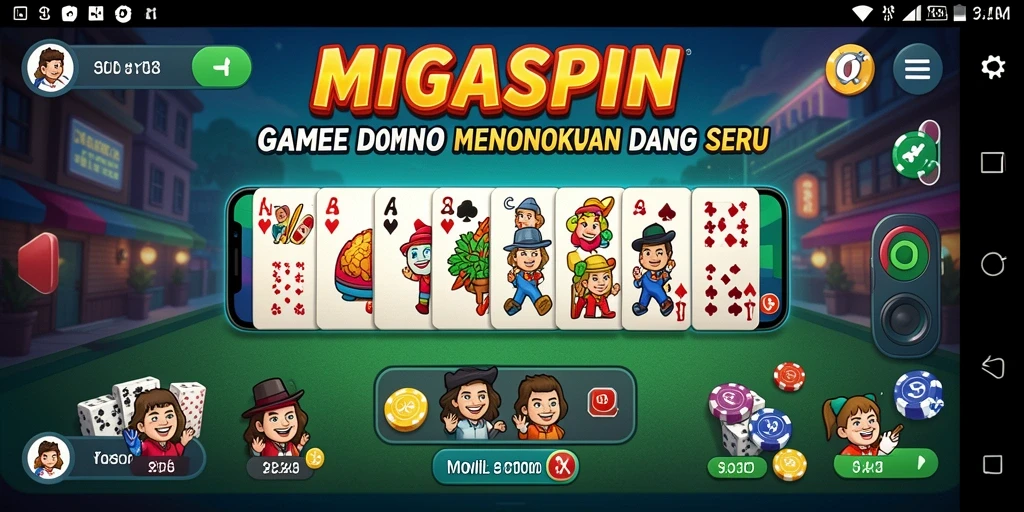 Tampilan screenshot utama MIGASPIN dengan gameplay seru dan menarik.