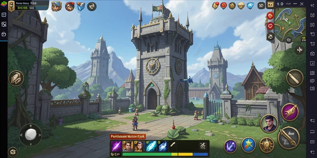 Screenshot N06 menampilkan aksi seru dalam gameplay Tower Defense.