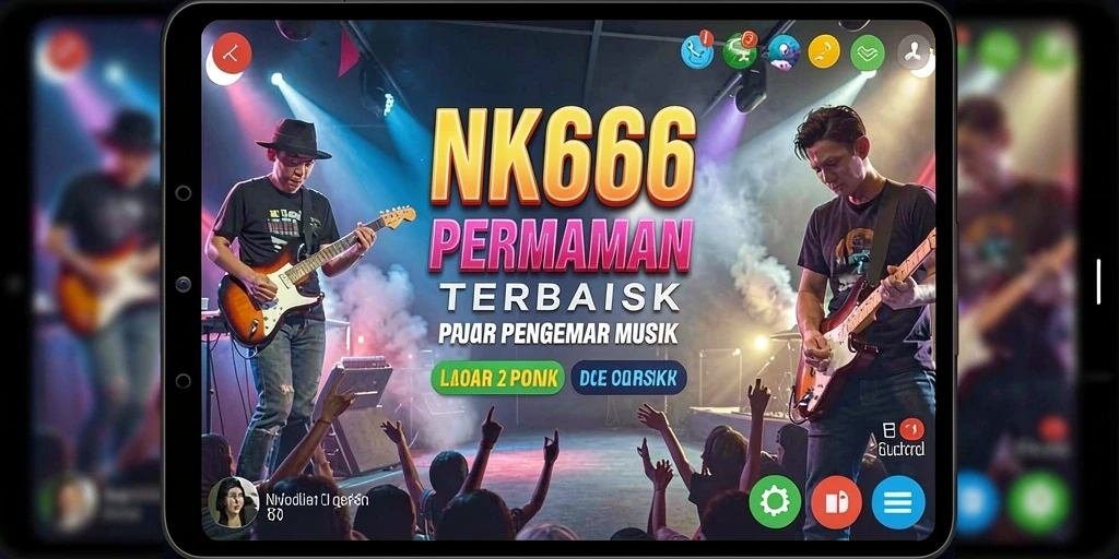 Screenshot gameplay NK666 menunjukkan pemain berinteraksi dengan musik.