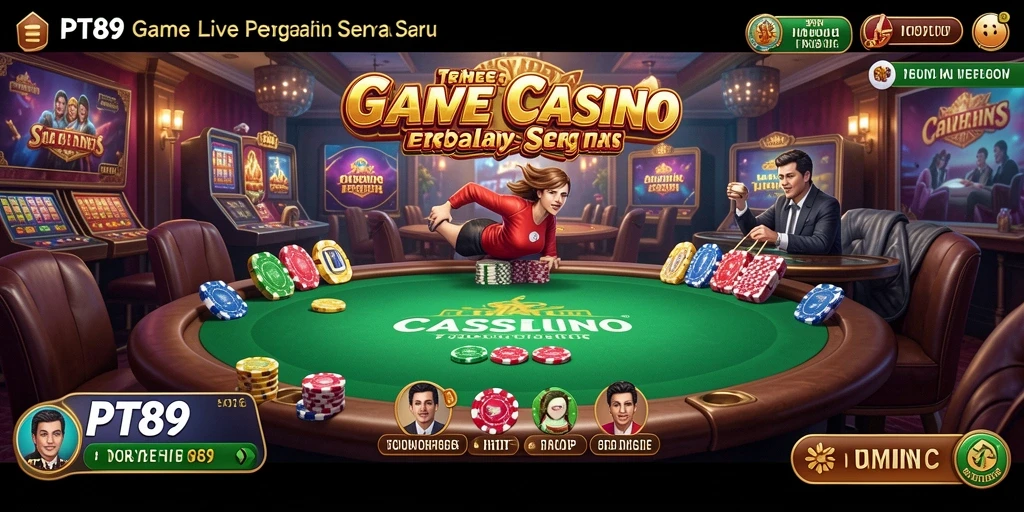 Tampilan gameplay PT89 yang mendebarkan dan interaktif dalam Live Casino.