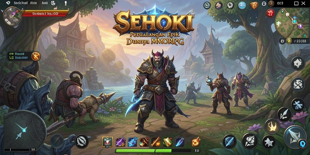 Screenshot dari permainan SEHOKI menampilkan aksi multiplayer yang mendebarkan.