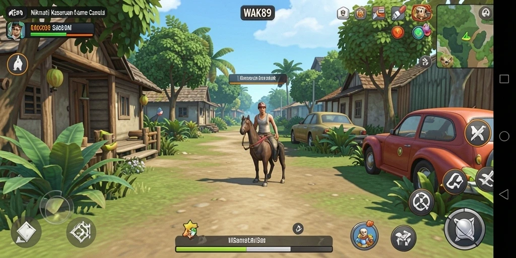 Tampilan gameplay seru dan menantang dari WAK89.